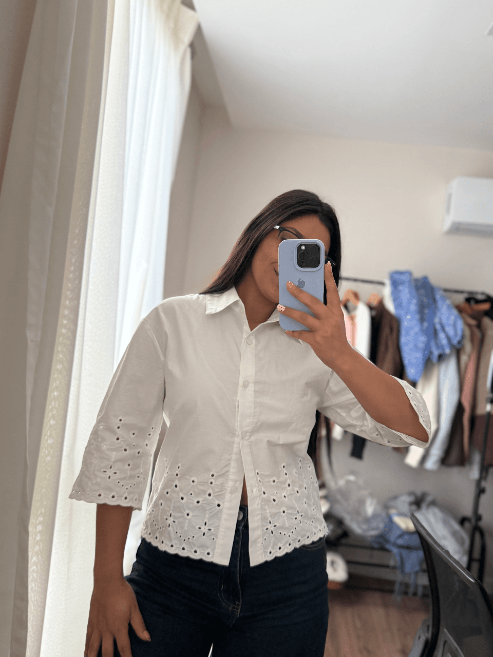 Camisa broderie